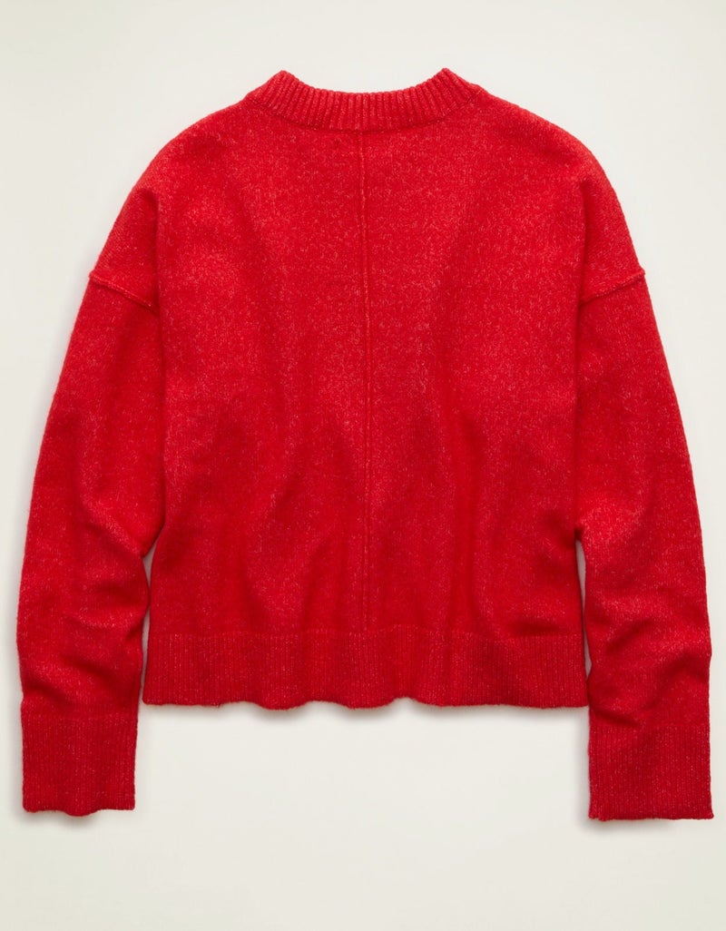 American Eagle AE Whoa So Soft Joe Cool Graphic Sweater - Image 5