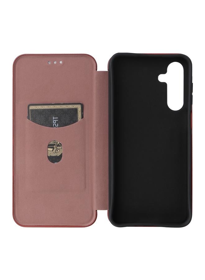 S-TOP Case For Samsung Galaxy A16 Carbon Fiber Texture Flip Leather Phone Case - Image 5