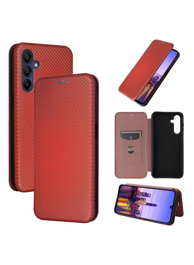S-TOP Case For Samsung Galaxy A16 Carbon Fiber Texture Flip Leather Phone Case - Image 1