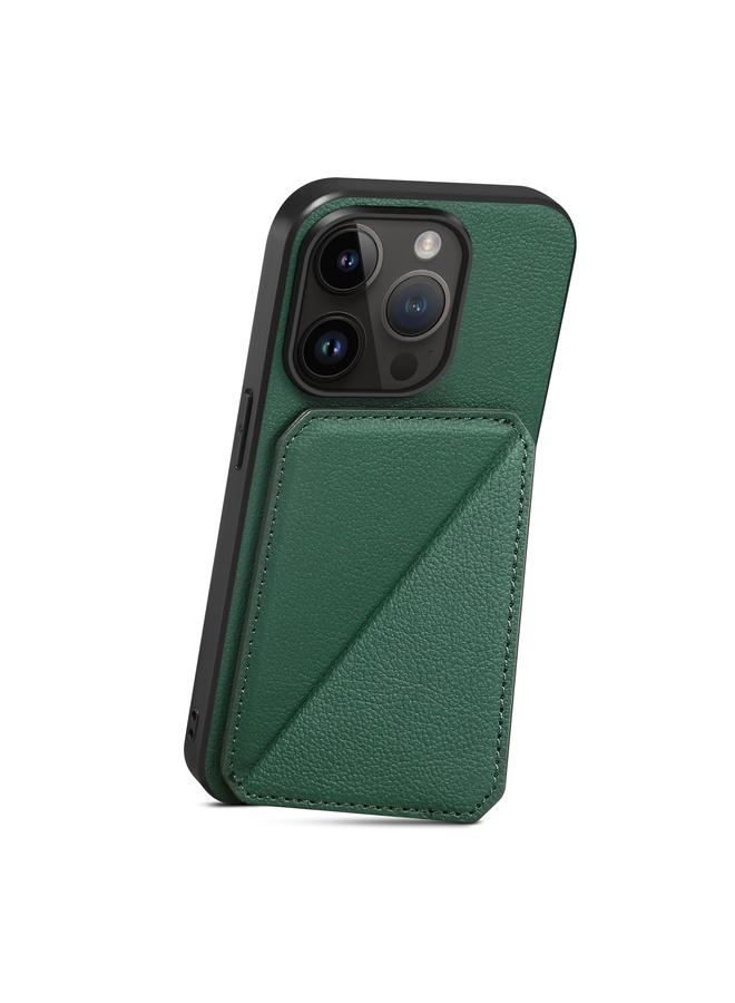 S-TOP Case For iPhone 11 Imitation Calfskin Leather Back Phone Case with Holder - Image 2