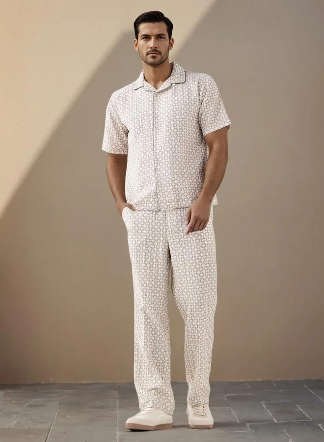 إمبيرور بنطلون إمبراطور بقصة عادية وخصر مرن وجيوب