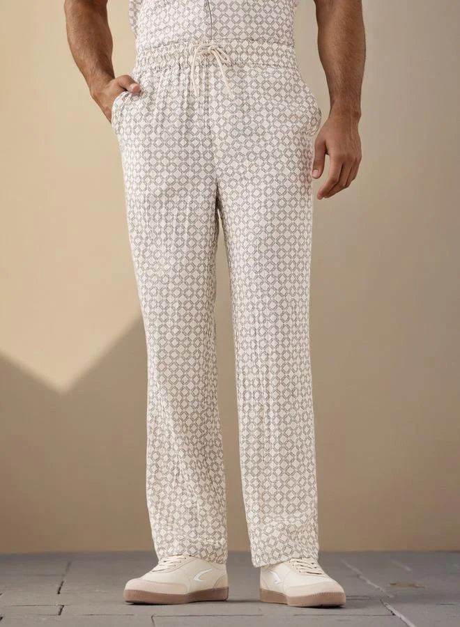 إمبيرور بنطلون إمبراطور بقصة عادية وخصر مرن وجيوب