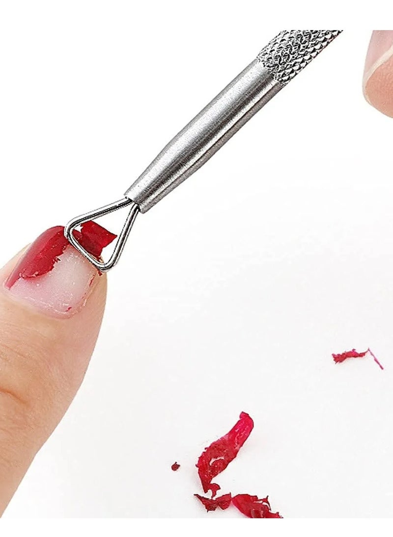 Globalstar Professional 2-in-1 Cuticle Remover & Nail Polish Scraper - Double Head Manicure Tool - Image 3