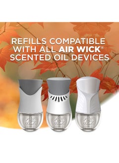 Air Wick Air Wick Plug in Scented Oil Refill, 7ct, Apple Cinnamon Medley, Fall Scent, Essential Oils, Air Freshener  - Image 3
