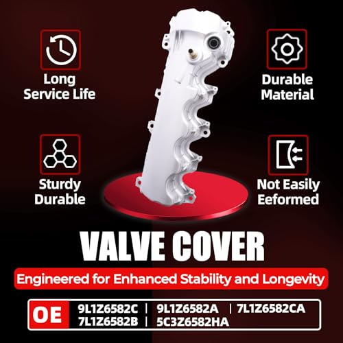 MITZONE Upgrade Left Side Aluminum Valve Cover Kit Compatible with Ford Lincoln Mercury Explorer Mustang Expedition Mark LT Navigator Mountaineer F-150 F-250 F-350 F-450 F-550 4.6L 5.4L 2004-2014 - Image 4