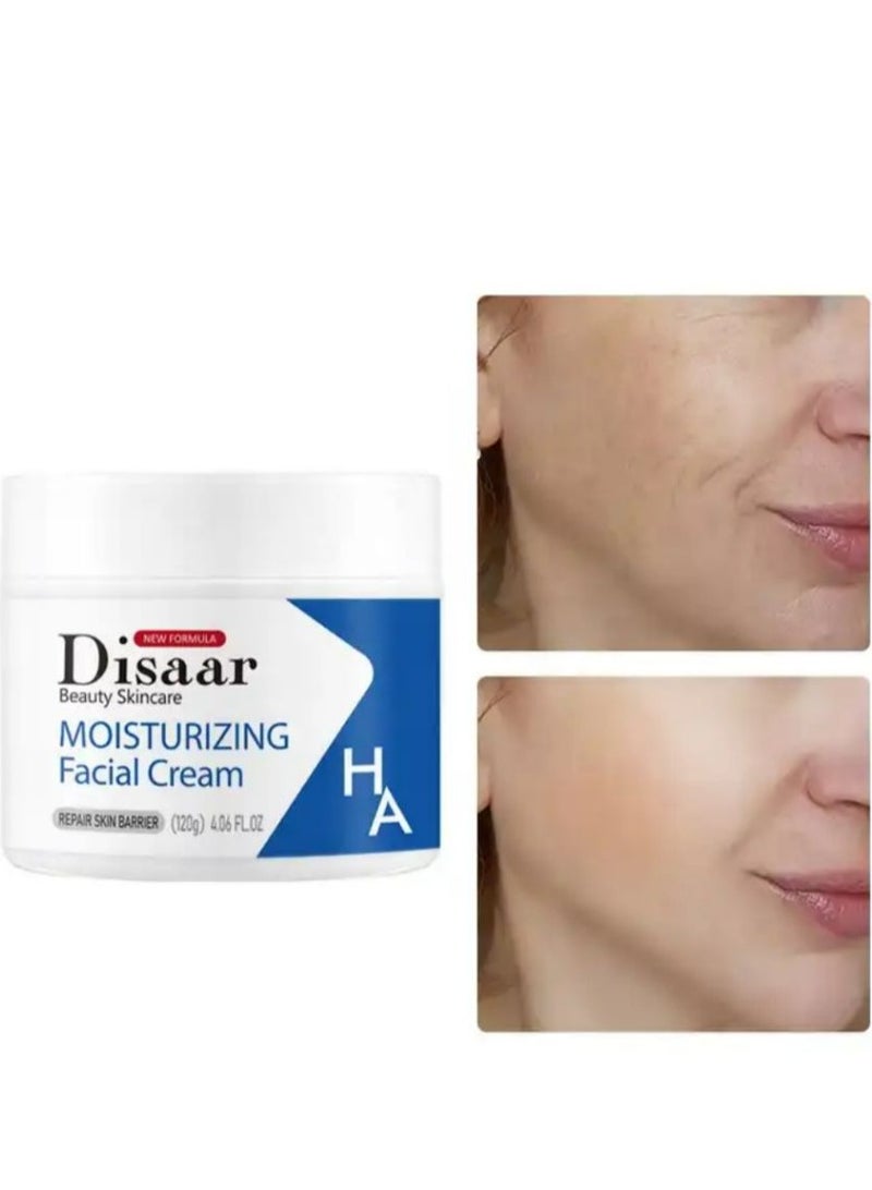 ديسار كريم مرطب بحمض الهيالورونيك للوجه مضاد للتجاعيد ومضاد للشيخوخة 120 جم - Image 2