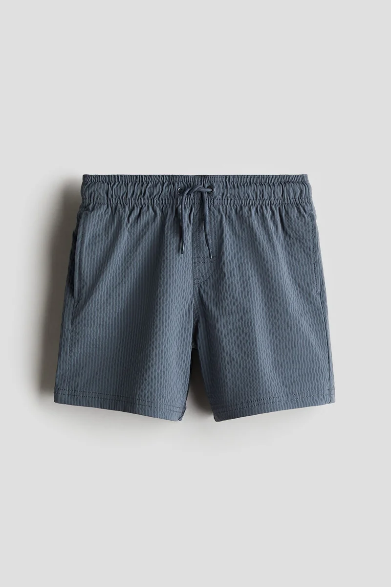 اتش اند ام Seersucker swim shorts