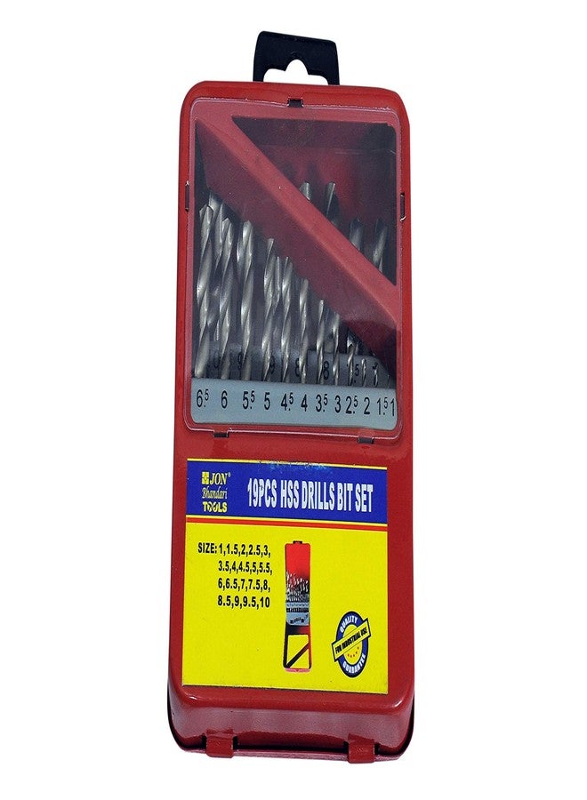 Jon Bhandari Tools 19pc HSS Drill Bit Set | Premium Jobber Straight Shank Bits for Metal, Wood, Plastic | Heavy Duty High Speed Steel Twist Drill Bits | DIN 338 Standard | Power Tool Accessory Kit - Image 3