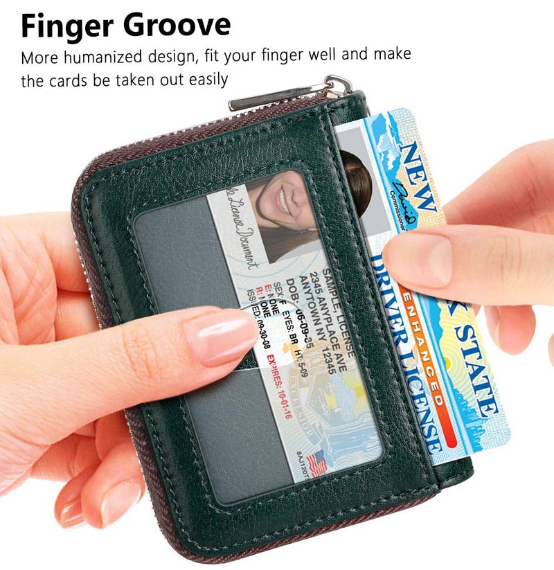 FurArt Zipper Wallet Women, RFID Blocking Credit Card Wallet, Business Card Holder, Compact Size KeyChain Wallet - Image 2
