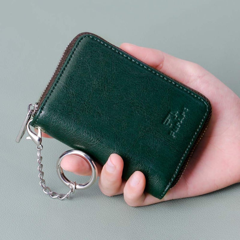 FurArt Zipper Wallet Women, RFID Blocking Credit Card Wallet, Business Card Holder, Compact Size KeyChain Wallet - Image 4