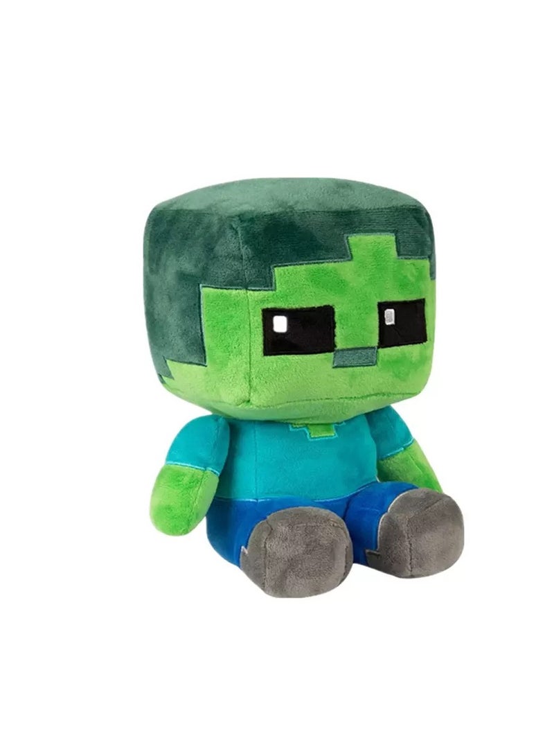 26cm Zombie man plush toy Zombified lin minecraft plush doll cartoon character toys for children gift
