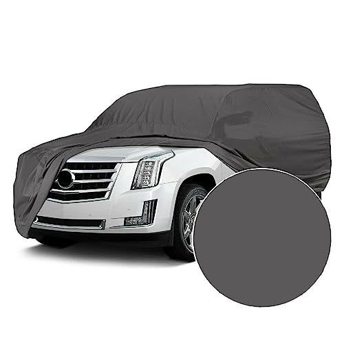 Auto Hub Car Cover Compatible with Kia Sonet with Mirror Pocket, Dustproof, Heat Resistant, Triple Stitched, Sonet Car Cover- Grey - Image 2
