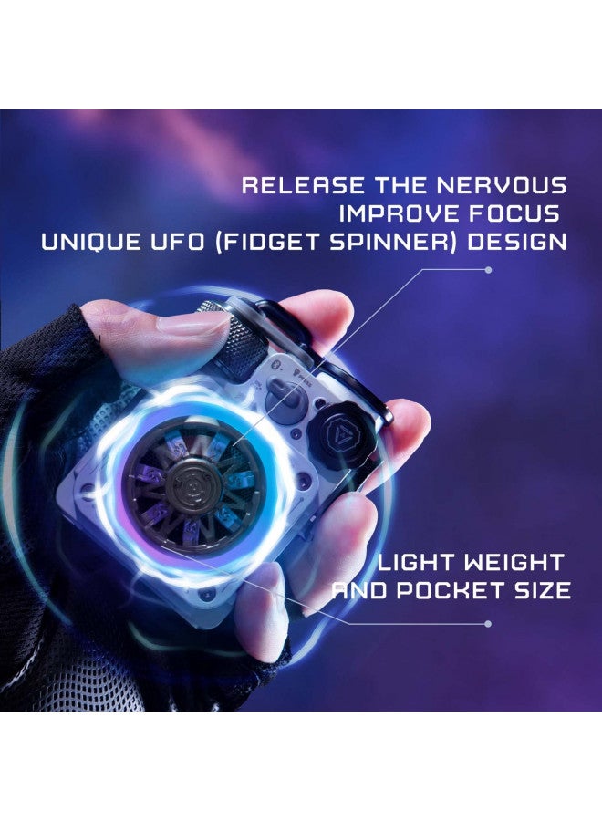 Muzen Cyber Cube-Pro Bluetooth Speaker, Bluetooth 5.0, Portable Speaker with Fidget Spinner, Crystal Clear Sound with RGB Led Light Wireless Speaker, Waterproof Speakers for Indoor Outdoor - Image 3