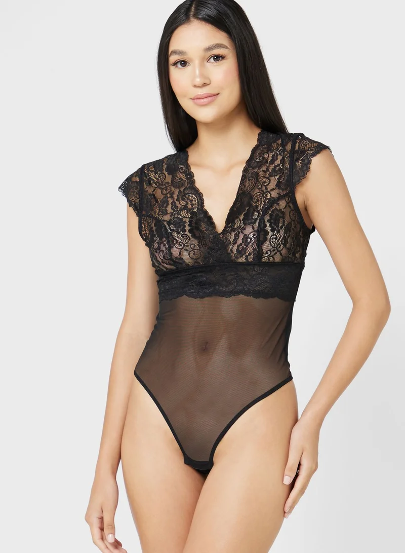 ONLY Lace High Leg Body