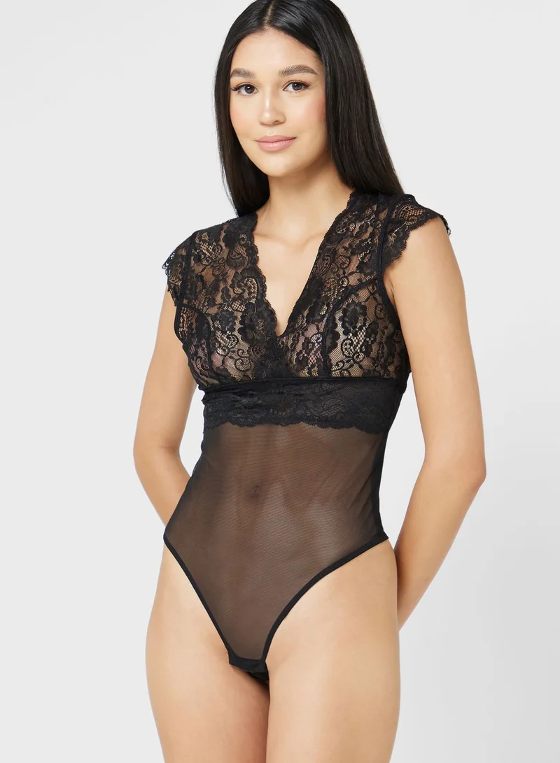 ONLY Lace High Leg Body