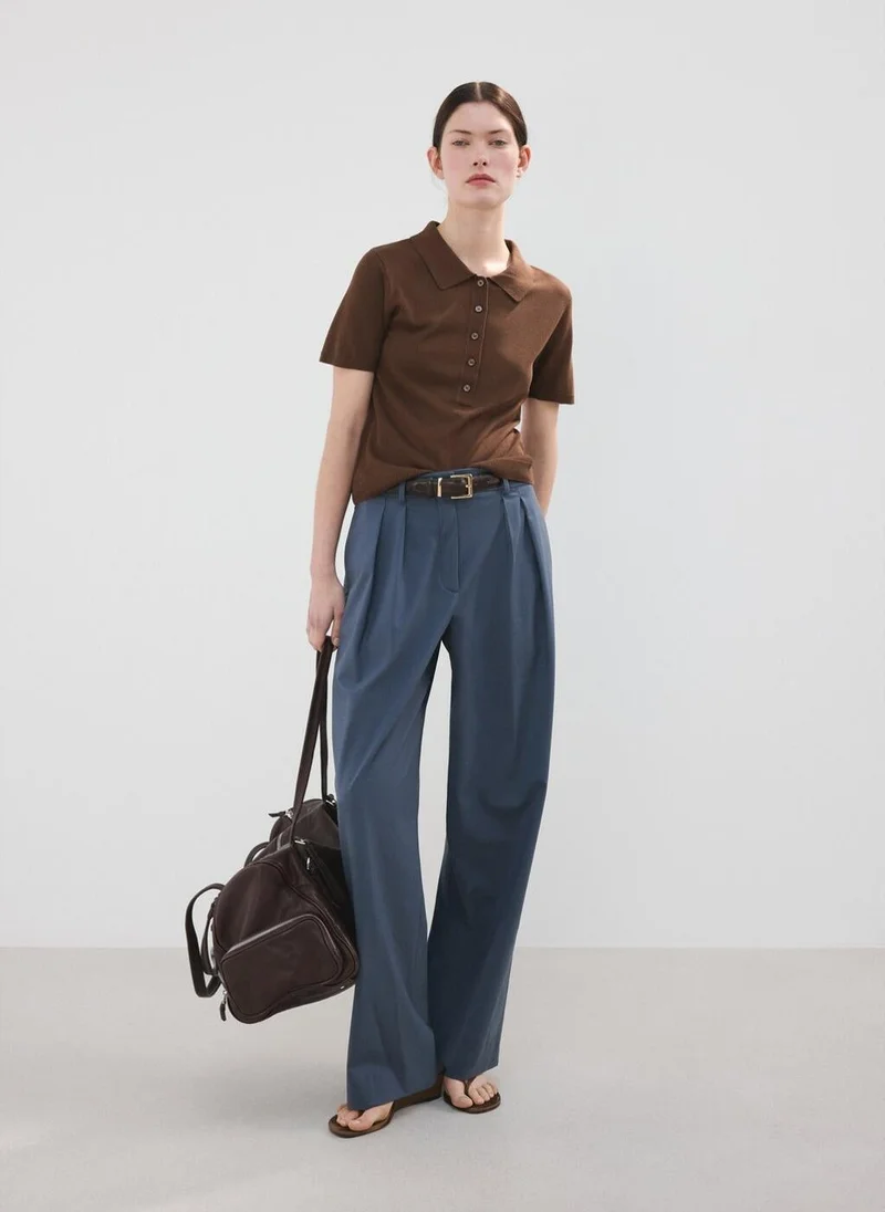 MANGO  Knitted polo-neck sweater for Women | Best Price UAE