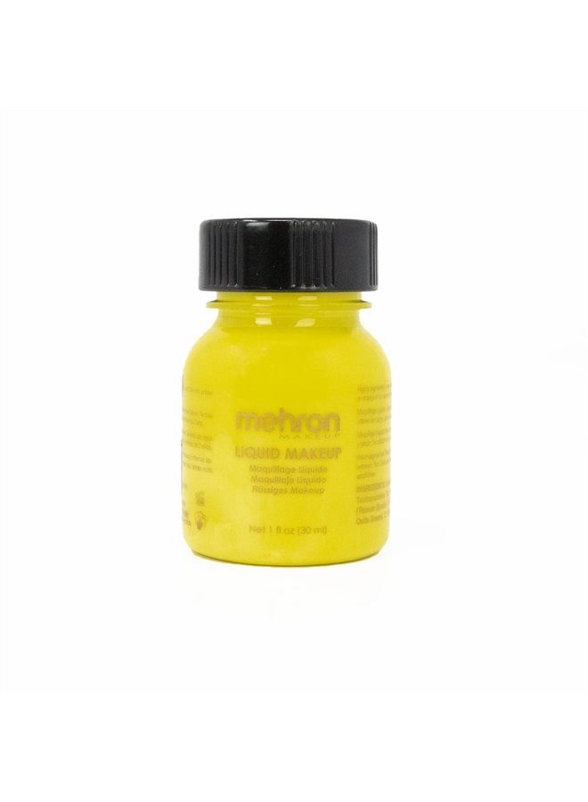 mehron Makeup Liquid Face & Body Paint (1 oz) (YELLOW) - Image 1
