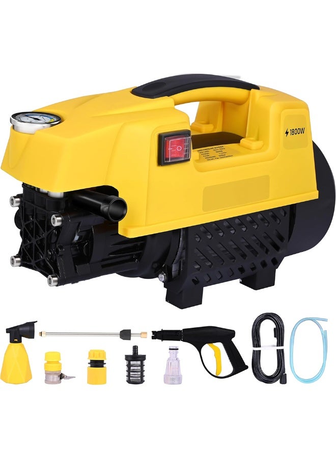BlueFire Car Washer High Pressure Pump 1800W | 120 Bar | 6.5L/Min Flow Rate | Corded Electric | Durable & Powerful Pressure Washer with 5m Hose, Spray Gun & Water Filter | Portable Cleaning Machine for Car, Bike, Home, and Outdoor Use - Image 1
