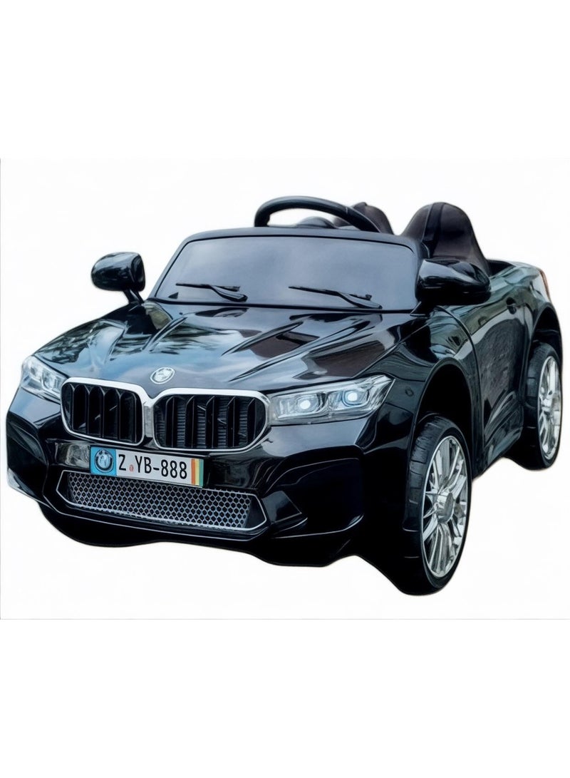 سيارة كهربائية للأطفال بمحركين وبطارية 12 فولت مع أبواب قابلة للفتح، إضاءات، وضعية الهزاز، موسيقى، ريموت تحكم لتجربة قيادة ممتعة وآمنة