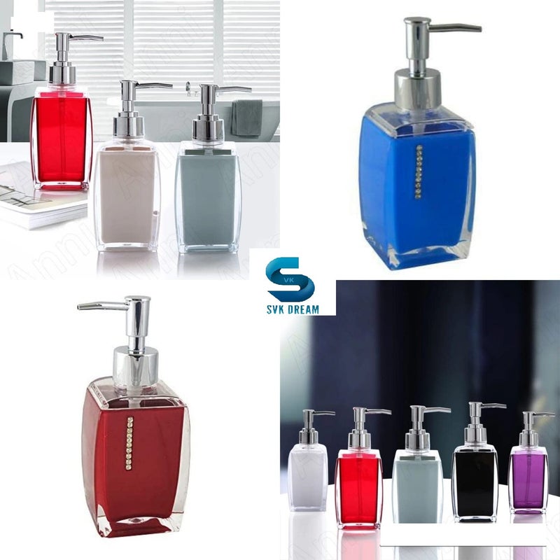 MAX HOME® Ceramic Liquid Dispenser Bottle Handwash Soap/Shampoo/Lotion Dispenser for Bathroom and Kitchen (1 Pc Random Color 400 ml) - Image 4