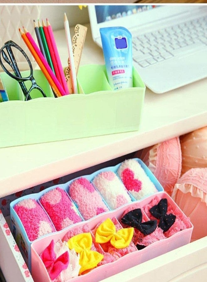 Padchaaya 2 Pieces Multipurpose Plastic Storage Drawer Socks Undergarments Organizer/Stackable Drawer/Wardrobe Organiser Rack/For Socks/Ties/Jewellery And More ( - Image 3