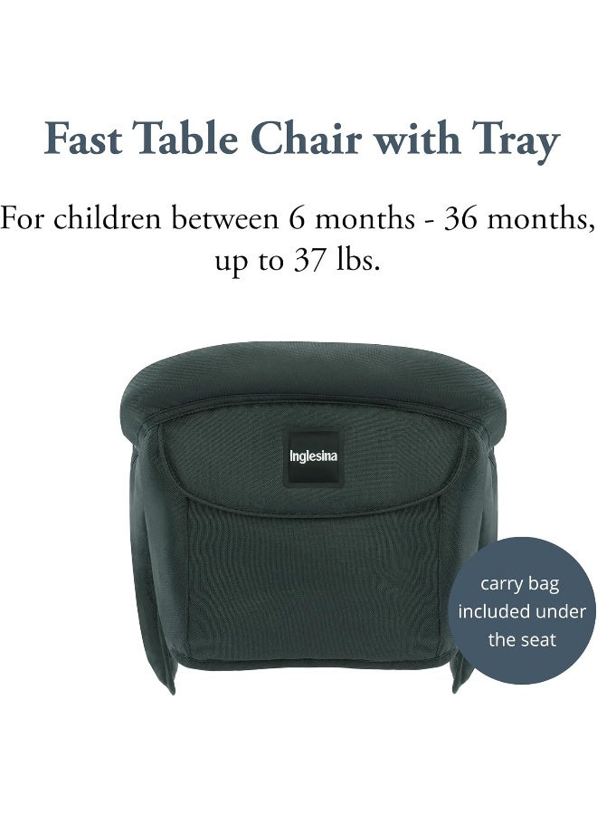 Inglesina Fast Table Chair (Dark Green) + Fast Dining Tray Plus - High Chair for Babies & Toddlers - Image 2