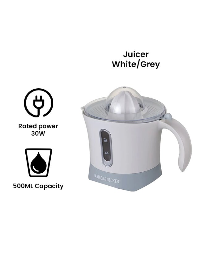 بلاك اند ديكر عصارة للفواكه الحمضية 500 ml 30 W CJ650-B5 أبيض/رمادي - Image 2