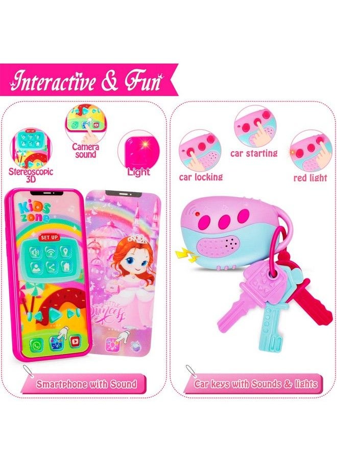 Officygnet Play Purse For Little Girls Princess Pretend Play Girls Toys For 2 3 4 5 6 Year Old Toddler Purse With Accessories Kids Toy Purse Birthday Gifts For Girls Ages 35 45 68  - Image 4