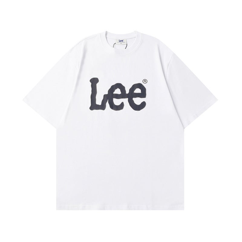 Lee Classic Logo Loose Round Neck Cotton Short Sleeve T-Shirt - Image 5
