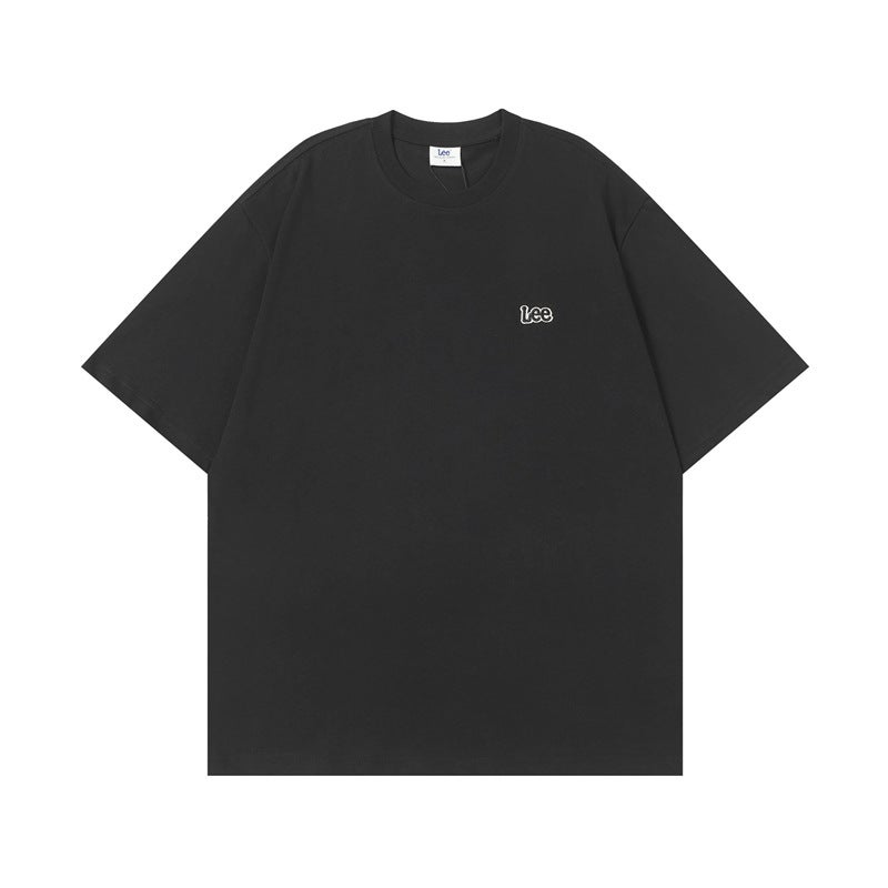 Lee Classic Logo Loose Round Neck Cotton Short Sleeve T-Shirt - Image 1
