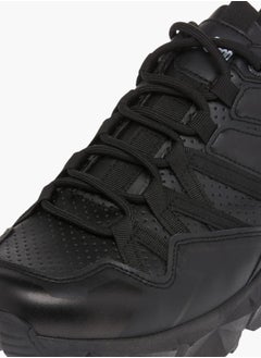 Lee Cooper Mens Panelled Lace-Up Sneakers With Pull Tab  - Image 4