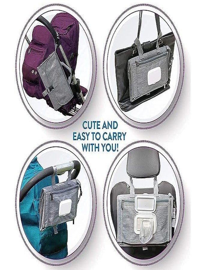 MUGATH Baby Diaper Changing Pad - Portable Waterproof Diaper Changing Mat - Folding Diaper Changing Station -Travel Diaper Change Pads - Changing Clutch - Lightweight & Waterproof -New Born Baby Gift - Image 5