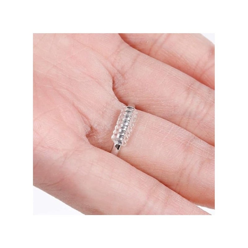 ALKAYAN Silicone Ring Size Adjuster for Loose Rings – Spiral Tightener Tool – Reduce Ring Size 1–4 Sizes – Invisible Soft Ring Guard for Wedding & Engagement Rings Unisex - Image 4