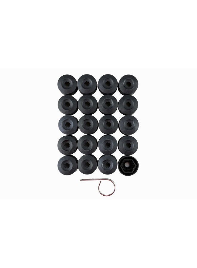 VOTEX - 20-Pack Wheel Lug Nut Bolt Cover Caps Set for Audi VW Volkswagen with Free Dismantle Tool 1K0 601 173 (without Locking Caps) - Image 1