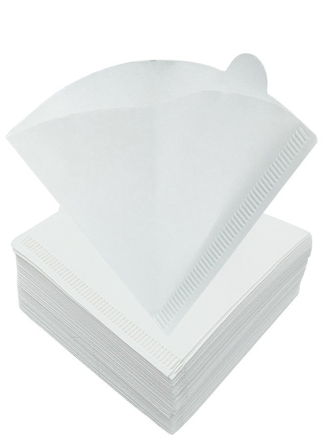 Rierdge 200 Count Coffee Filter, 01 White Natural Cone Coffee Filter Paper fit for Drip Coffee Dripper - Image 1