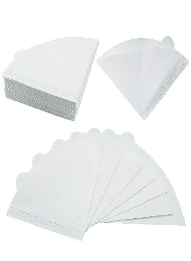 Rierdge 200 Count Coffee Filter, 01 White Natural Cone Coffee Filter Paper fit for Drip Coffee Dripper - Image 2