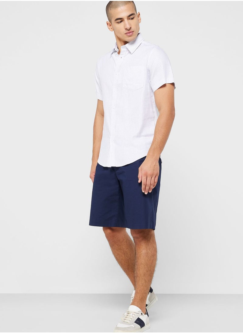 Robert Wood - Short Sleeve Striped Shirt - Image 1