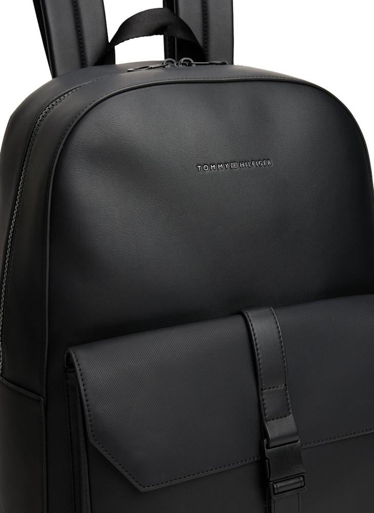 تومي هيلفيغر حقيبة ظهر بسحاب علوي ومقبض علوي كاجوال - Image 3