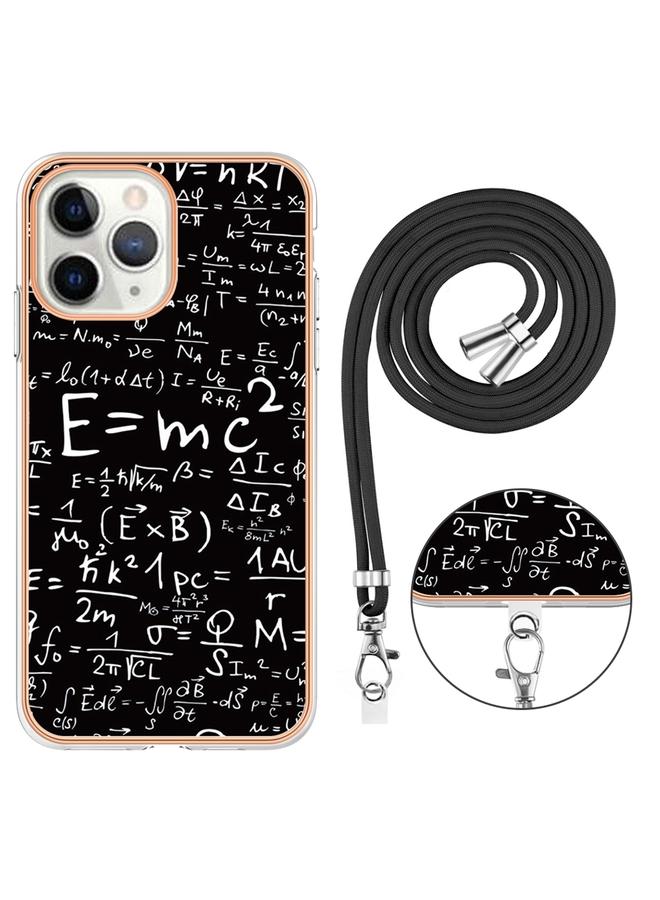 Zaboon Case For iPhone 11 Pro Electroplating Dual-side IMD Phone Case with Lanyard - Image 3