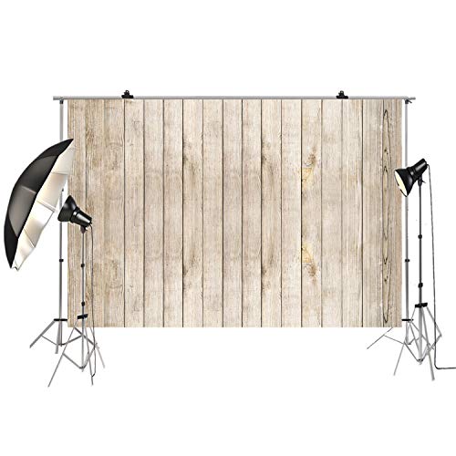 KonPon 7x5ft Rustic Wood Photography Backdrop Supplies for Newborn Kids Baby Shower Children Birthday Party Cake Smash Decors Wooden Background Studio Props KP-082 - Image 3