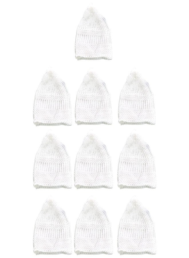 santarms قبعة سانترمز الإسلامية للصلاة للرجال والأولاد | طاقية بيضاء بتصميم أنيق | غطاء رأس مريح وقابل للتنفس | مثالية للصلاة اليومية والمناسبات الدينية - Image 1