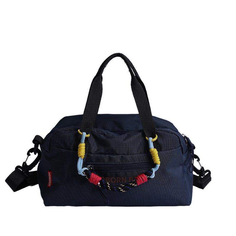 Small PU Bucket Bag, Letter Print, Unisex Crossbody - Image 1
