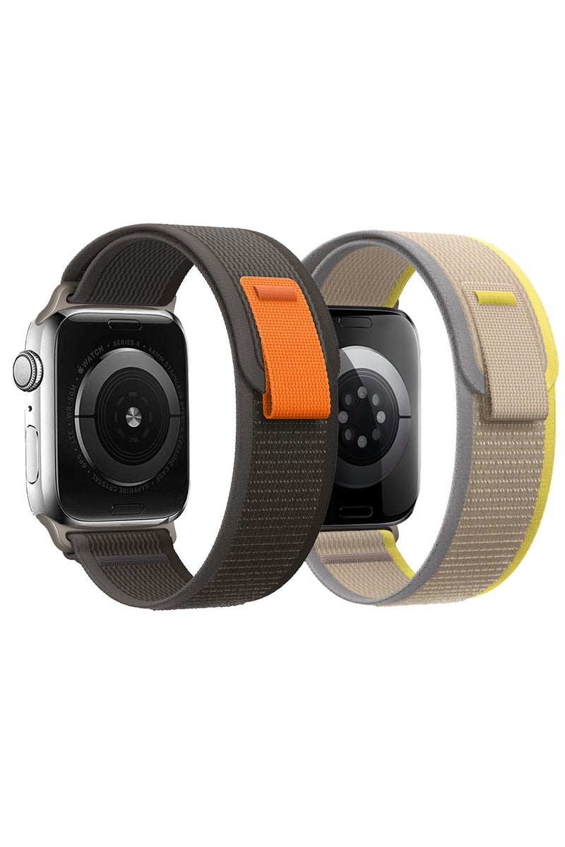 ECVV Nylon Sport Watch Bands Compatible with Apple Watch Band 42/44/45/49mm, Soft Replacement Velcro Strap for iWatch Ultra Series SE 8/7/6/5/4/3/2/1 Strap for Women Men - Image 1