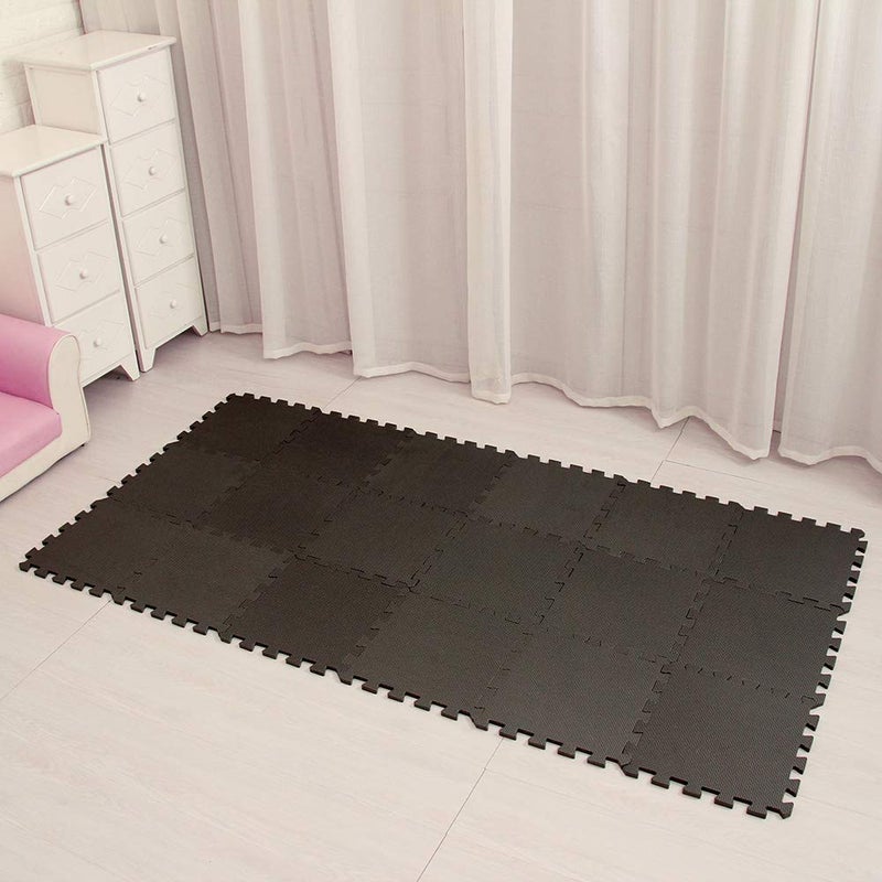 MQIAOHAM® 18 Pieces Puzzle Play Mats, Soft Baby Play Mat, Kids Interlocking Foam Floor Tiles, Toddlers Carpet Playmats G301018-104 - Image 2