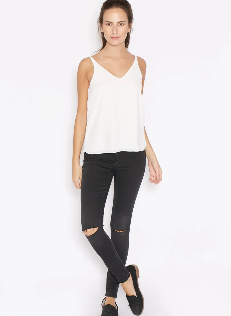 TOPSHOP Joni Ripped Super High Waist Skinny Jeans