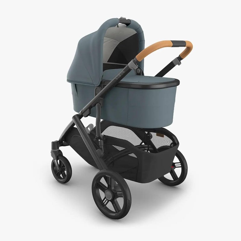 UPPAbaby Vista V3 Stroller with Bassinet - Convertible Single to Double Stroller in Dillan Stone Blue - Image 2