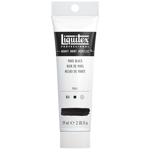 Liquitex Professional Heavy Body Acrylic Paint 2-oz tube, Mars Black - Image 1