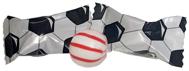 Naturejam Soccer Themed Peppermints 100 Count Wrapped Mint Candy