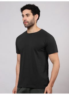 Black Plain T-shirt For Men