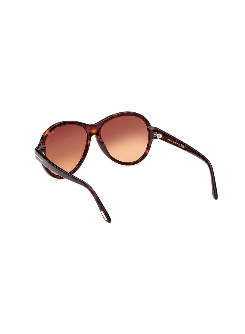 TOM FORD Rimless Acetate Brown Women Sunglass - Image 3